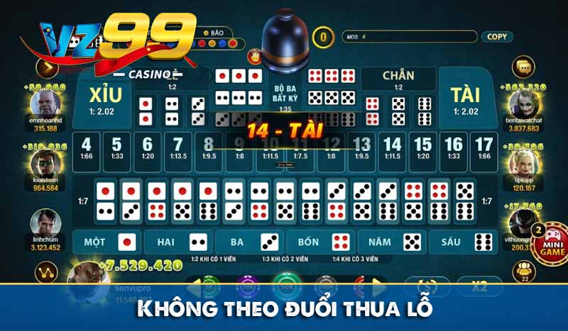 Tài Xỉu Sảnh Rồng – Hướng Cách chơi Mẹo chơi luôn thắng 7 Không theo đuổi thua lỗ