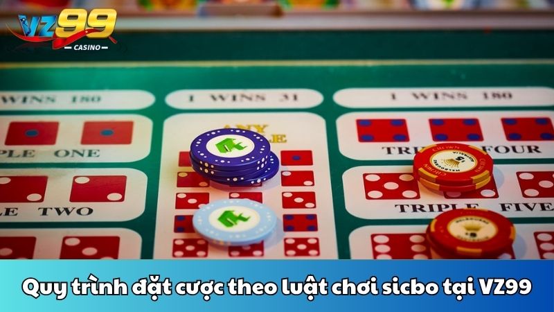 Luật chơi sicbo tại VZ99 chi tiết nhất dành cho tân binh 4 Quy trình đặt cược theo luật chơi sicbo tại VZ99