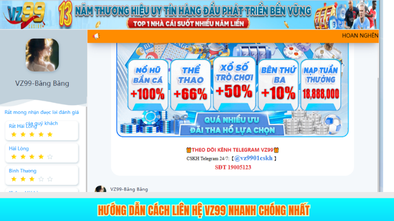 TRANG CHỦ 23 Hướng dẫn cách liên hệ VZ99 nhanh chóng nhất